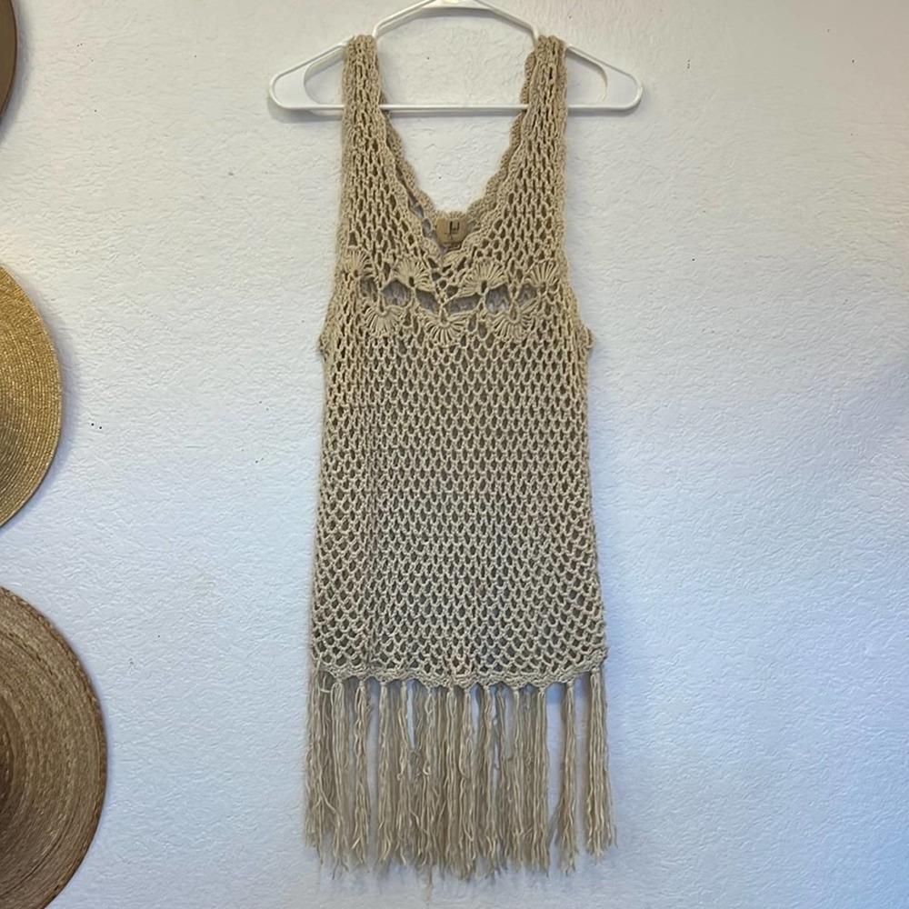 Boho Macramé Crochet Festival Dress / Swim Cover Up